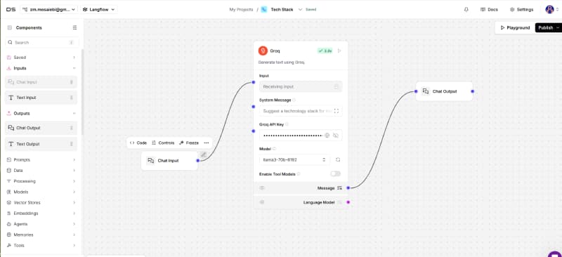 Langflow AI Workflow